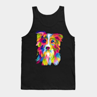 Aussie Pop Art Full Colors Headshoot Tank Top